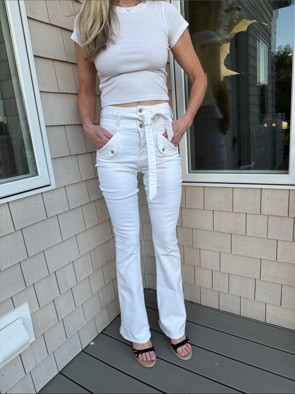 Veronica Beard Giselle Flare Extra High Rise Boho Western Festival 70s Inspired
